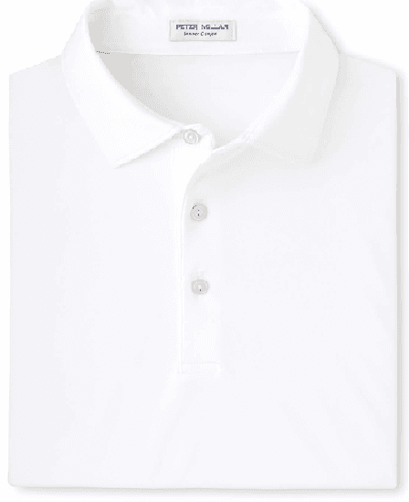 Peter Millar Men's Solid Performance Polo - Self Collar